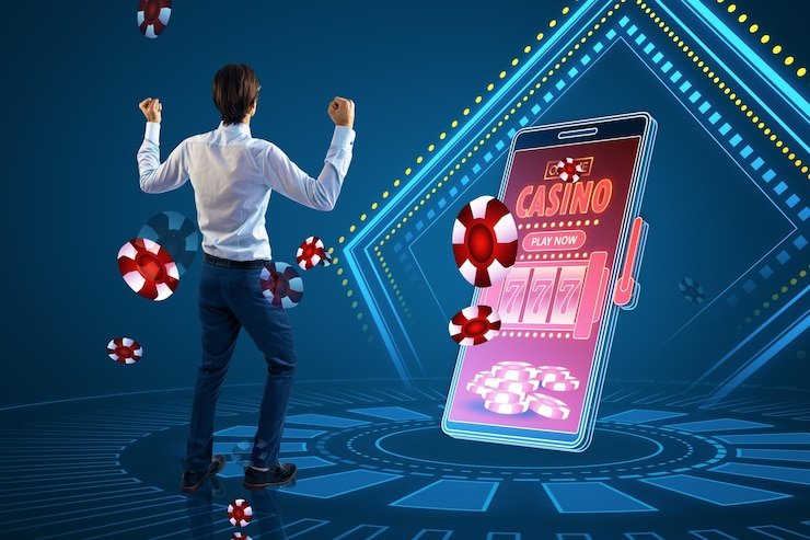 wins77 deposit interface showing DANA, OVO, GoPay, and QRIS payment options